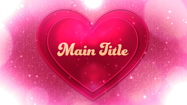 Hot Pink Heart Title