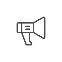 Loudspeaker line icon