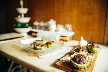 Stuffed zucchini