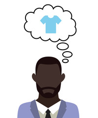 Mann überlegt - T-Shirt