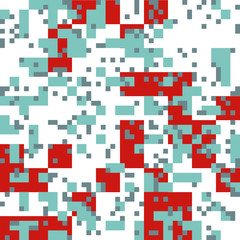 Knitted Christmas Abstract Square Pattern