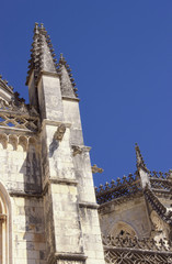 Fototapeta na wymiar Elements of architecture the monastery of Batalha. Portugal.