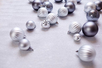 Christmas silver balls