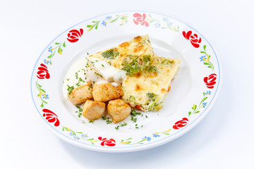 chicken with roasted vegetables