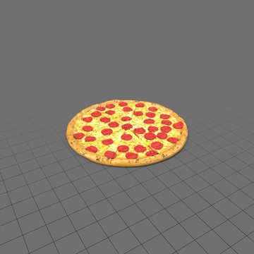 Large pepperoni pizza