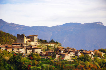 Tenno Village in Trento, Italy, Europe