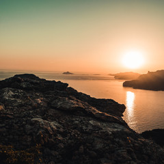 Beautiful sunset at the sea