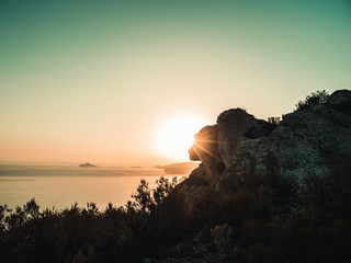 Beautiful sunset at the sea