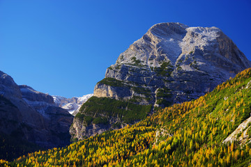 Alpine landscape in the Dolomites, Italy, Europe