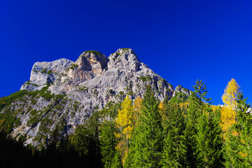 Alpine landscape in the Dolomites, Italy, Europe