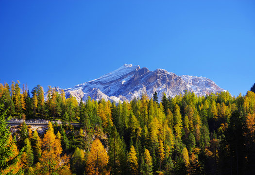 Alpine landscape in the Dolomites, Italy, Europe