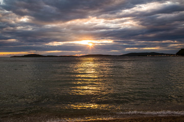 beeindruckender Sonnenuntergang im Paradies