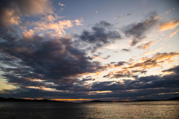 beeindruckender Sonnenuntergang im Paradies