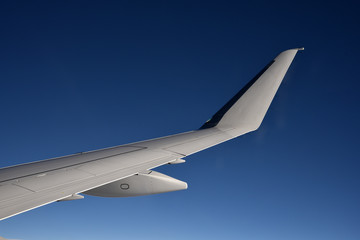 Fototapeta na wymiar Airplane wing