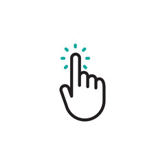 Obraz premium Click hand icon