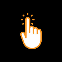 Obraz premium Click hand icon
