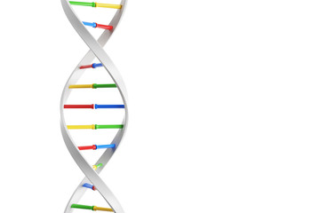 White vertical DNA chain