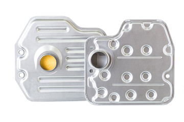 oil filter (strainer) in an automatic transmission. horizontal arrangement of the picture