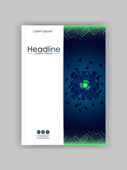 HUD cover design with green lines