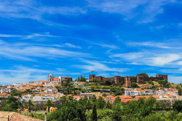 Fototapeta na wymiar Silves Medieval Castle - Algarve Portugal - Europe
