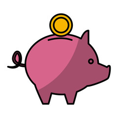 Piggy savings symbol