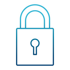 Padlock security symbol