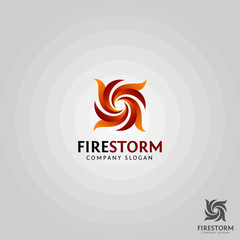 Fire Storm Logo Template