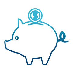 Piggy savings symbol
