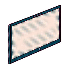 device tablet technology gadget with blank screen vector illustration