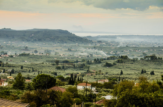 zakynthos inner valley and the sea bottom
