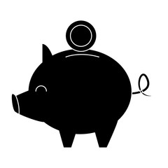 Piggy savings symbol