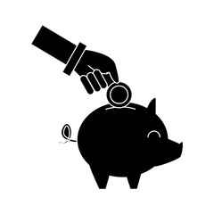 Piggy savings symbol