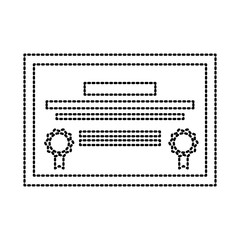 Education diploma certification icon vector illustration graphic design