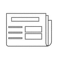 Fototapeta premium Newspaper isolated symbol icon vector illustration graphic design