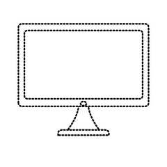 Pc monitor hardware icon vector illustration graphic design