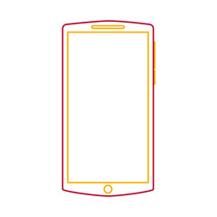 mobile phone gadget technology touch screen vector illustration