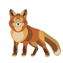 illustration of a Foxon a white background