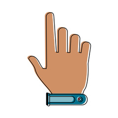 Robot hand technology icon vector illustration graphic design