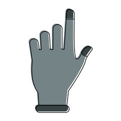 Robot hand technology icon vector illustration graphic design