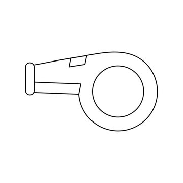 Referee sport whistle icon vector illustration graphic design