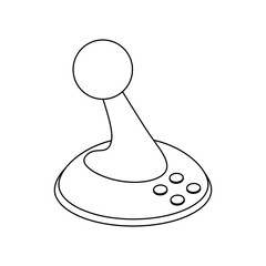 Joystick gamepad device icon vector illustration graphic design