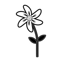 Beautiful flowers symbol icon vector illustration graphic design