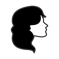 Obraz na płótnie Canvas Beautiful woman face icon vector illustration graphic design