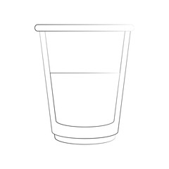 Delicious juice glass icon vector illustration graphic design