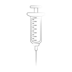 Medical syringe isolated icon vector illustration graphic design