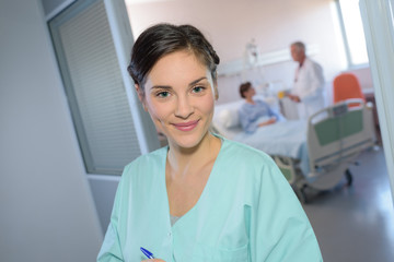 Fototapeta premium Portrait of female nurse