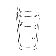 Delicious juice glass icon vector illustration graphic design