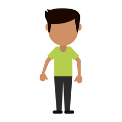 Man faceless avatar icon vector illustration graphic design