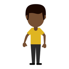 Man faceless avatar icon vector illustration graphic design