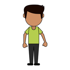 Man faceless avatar icon vector illustration graphic design